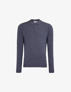 JOHN SMEDLEY Belper Knitted Polo Jumper