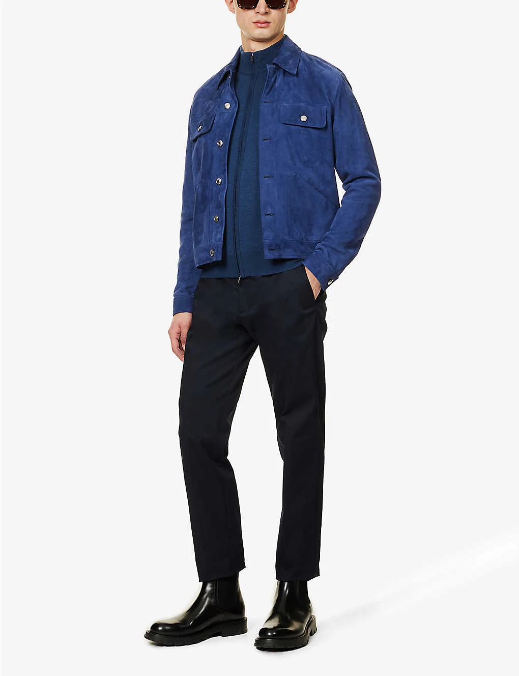 JOHN SMEDLEY Zipped Merino-wool Cardigan - Image 3