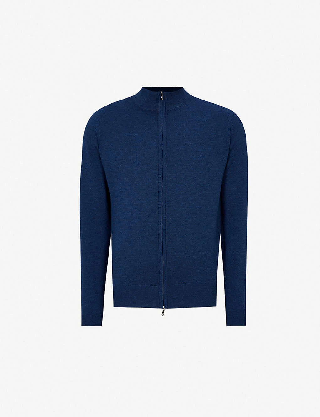 JOHN SMEDLEY Zipped Merino-wool Cardigan