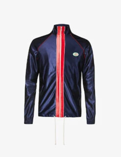 Gucci Striped-panel Raglan-sleeved Jersey Tracksuit Jacket