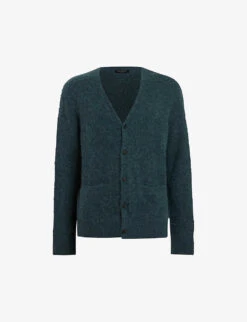 AllSaints Renn Relaxed-fit Wool And Alpaca-blend Cardigan