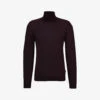 Boss Funnel-neck Regular-fit Wool-knit Jumper