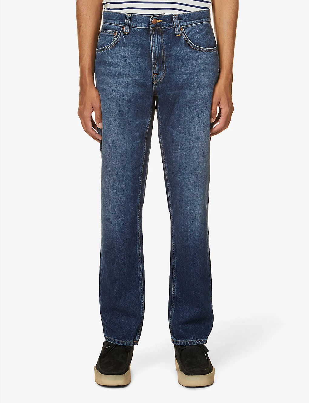 Nudie Jeans Gritty Jackson Regular-fit Straight-leg Denim Jeans - Image 3