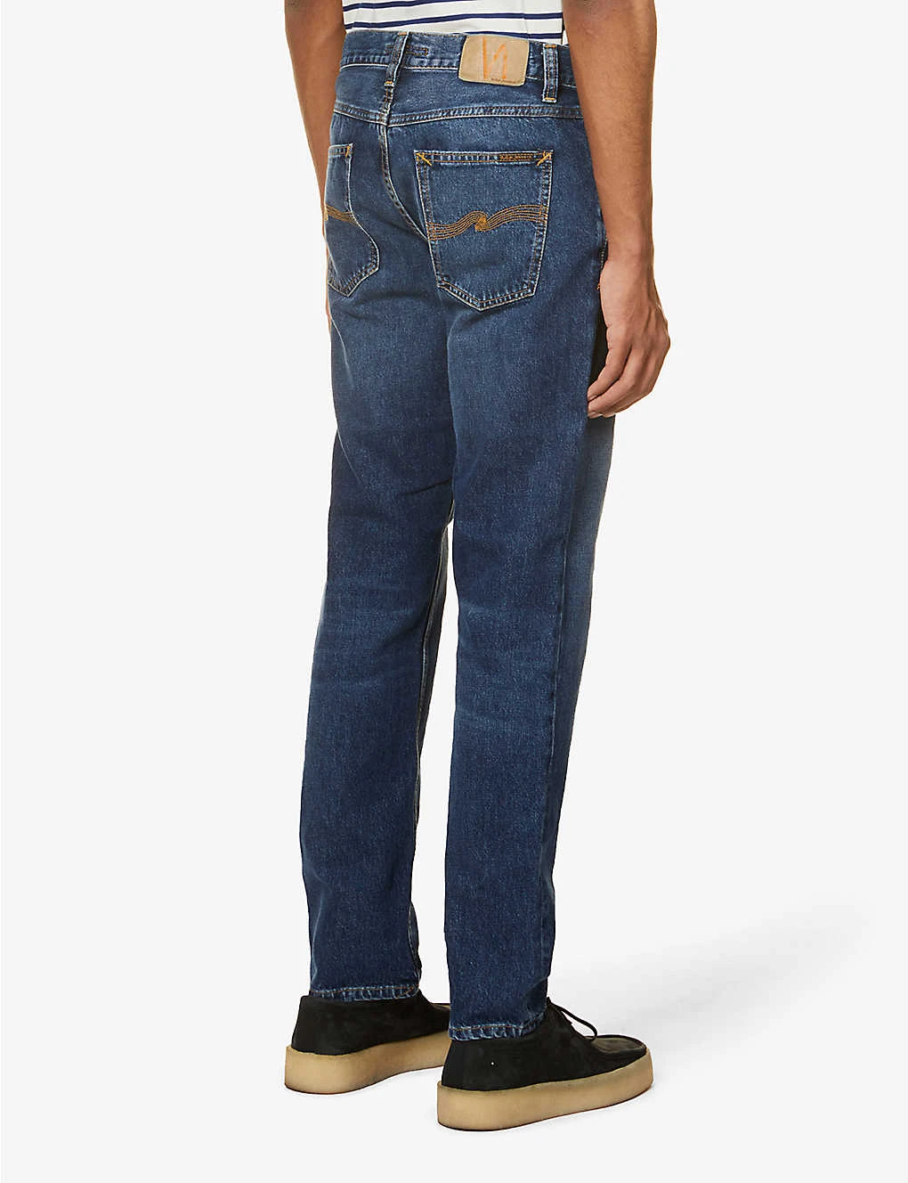 Nudie Jeans Gritty Jackson Regular-fit Straight-leg Denim Jeans - Image 4