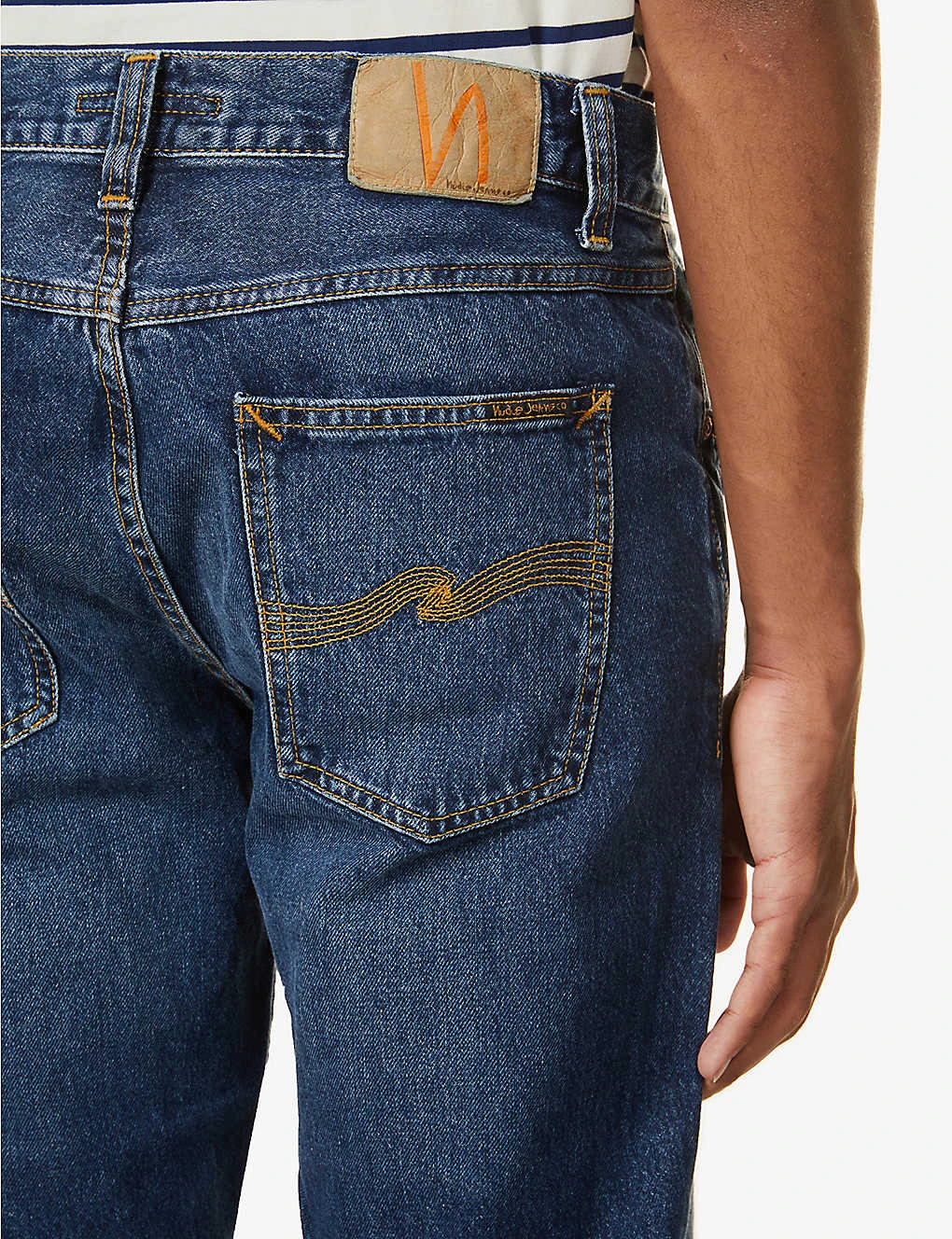 Nudie Jeans Gritty Jackson Regular-fit Straight-leg Denim Jeans - Image 6