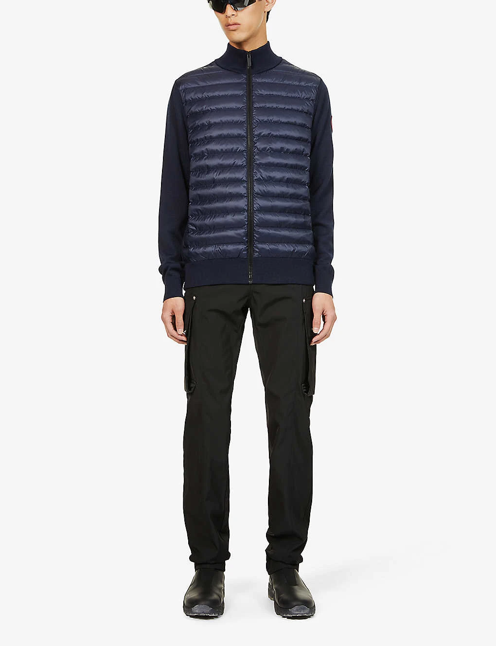 Canada Goose Hybridge Funnel-neck Regular-fit Wool-down Jacket - Image 2