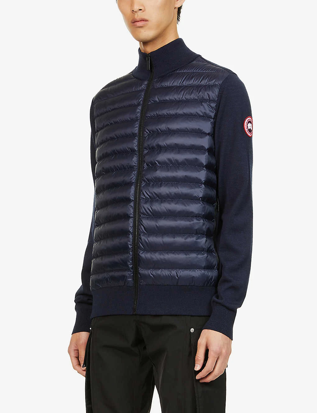 Canada Goose Hybridge Funnel-neck Regular-fit Wool-down Jacket - Image 3