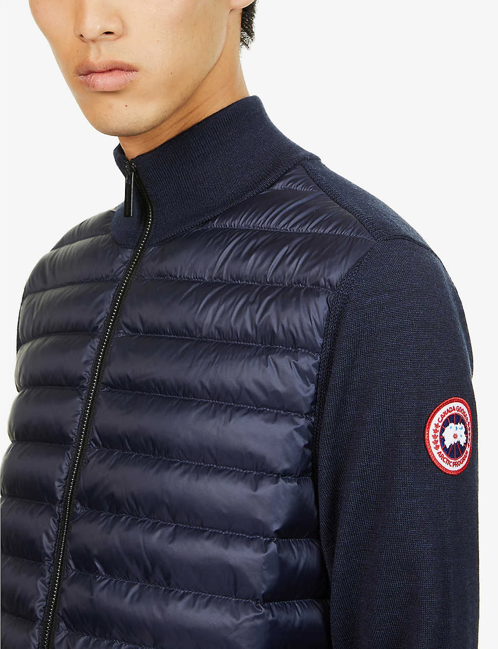 Canada Goose Hybridge Funnel-neck Regular-fit Wool-down Jacket - Image 5