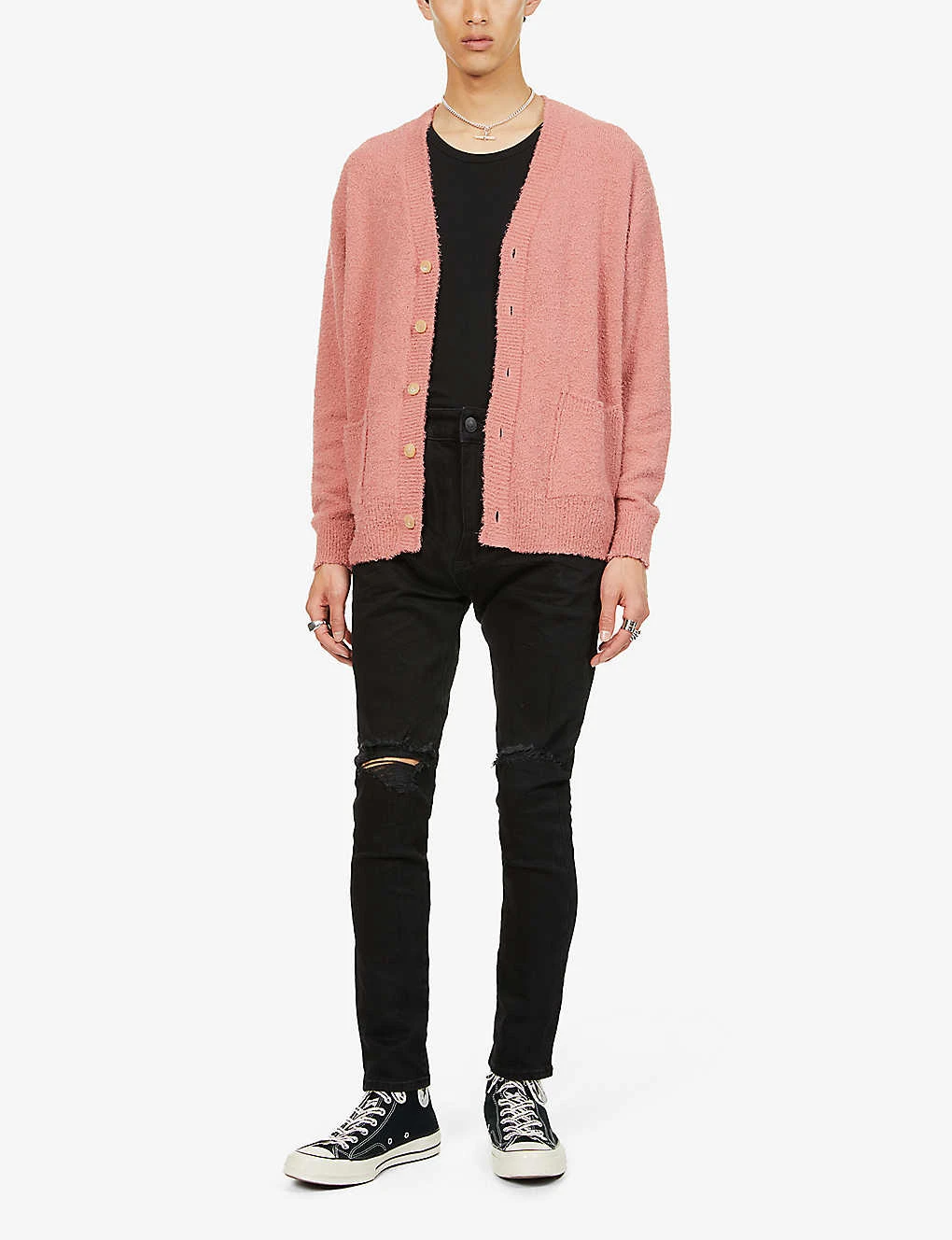 NEUW Rebel Distressed-panel Skinny Stretch-denim Jeans - Image 2