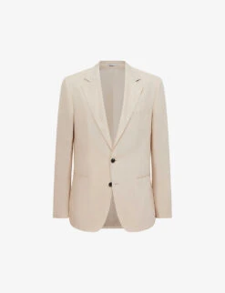 Reiss Kin Slim-fit Single-breasted Linen Blazer