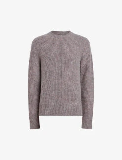 AllSaints Washed Ribbed Alpaca And Wool-blend Knitted Jumper