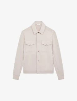 Reiss Jerry Flap-pocket Stretch-woven Overshirt