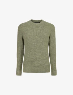 AllSaints Ivar Waffle-knit Merino Wool Jumper