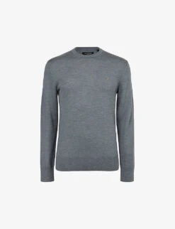 AllSaints Mode Ramskull-embroidered Wool Jumper