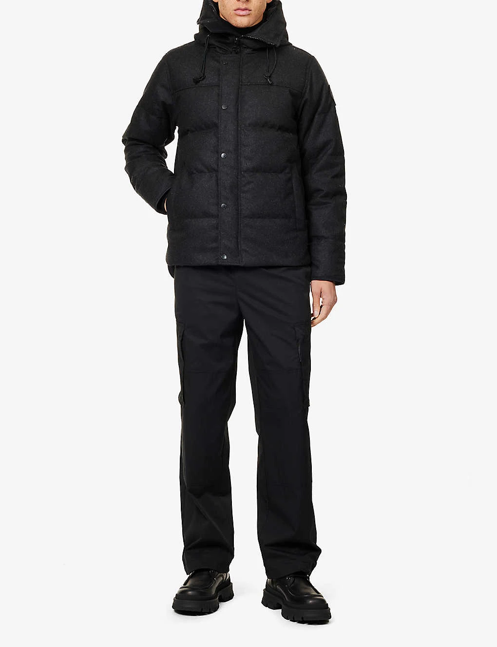 Canada Goose Macmillan Brand-patch Relaxed-fit Recycled-wool Blend-down Hooded Parka - Image 2