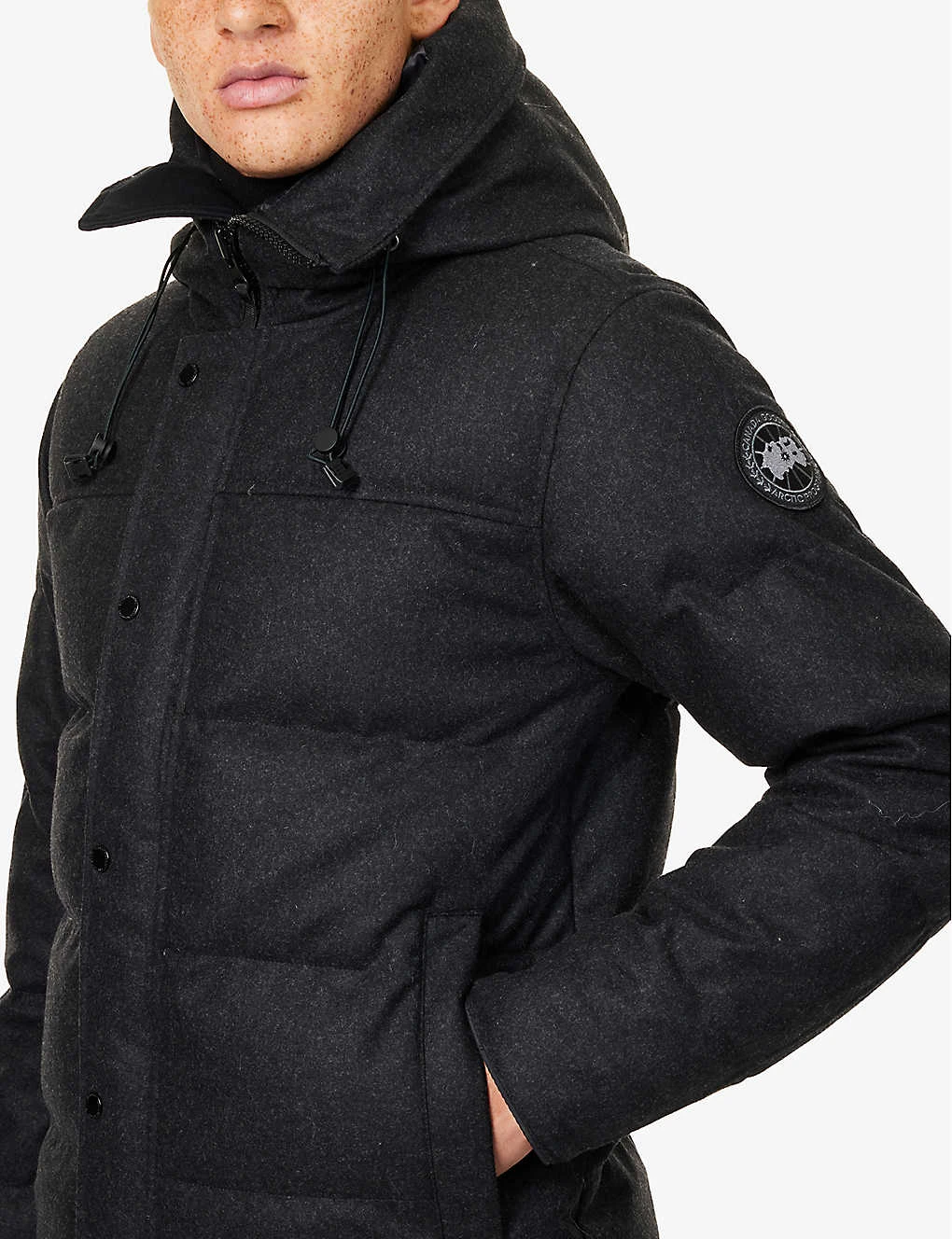 Canada Goose Macmillan Brand-patch Relaxed-fit Recycled-wool Blend-down Hooded Parka - Image 5