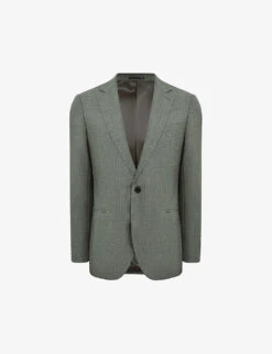 Reiss Firm Single-breasted Wool Blazer