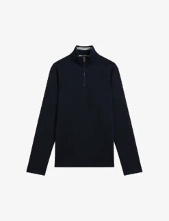 Ted Baker Morric Half-zip Stretch-woven Jumper