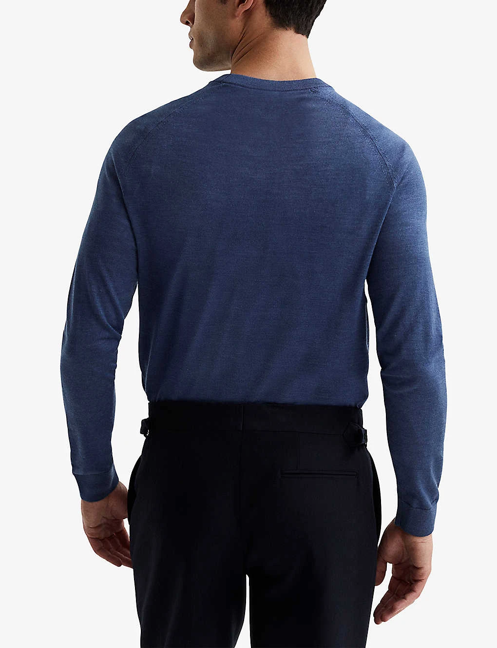 Reiss Tinto Fine-knit Wool And Silk-blend Jumper - Image 4