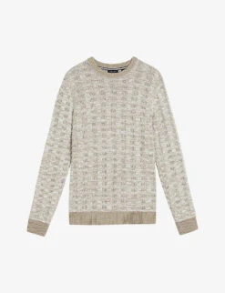 Ted Baker Kriskro Textured-knit Cotton Jumper