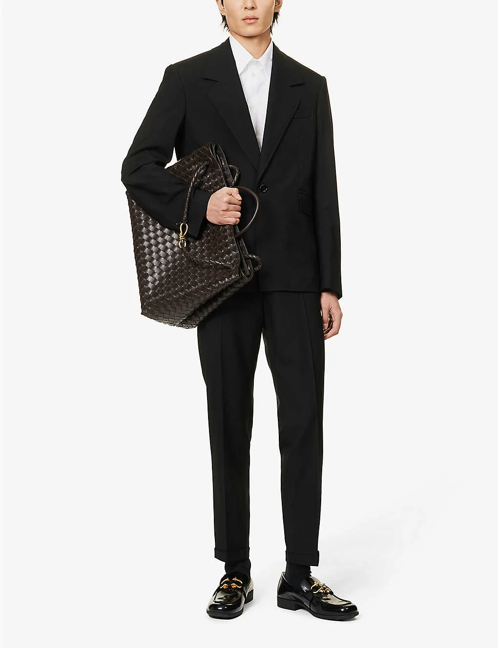Bottega Veneta Notched-lapel Single-breasted Wool Blazer - Image 2