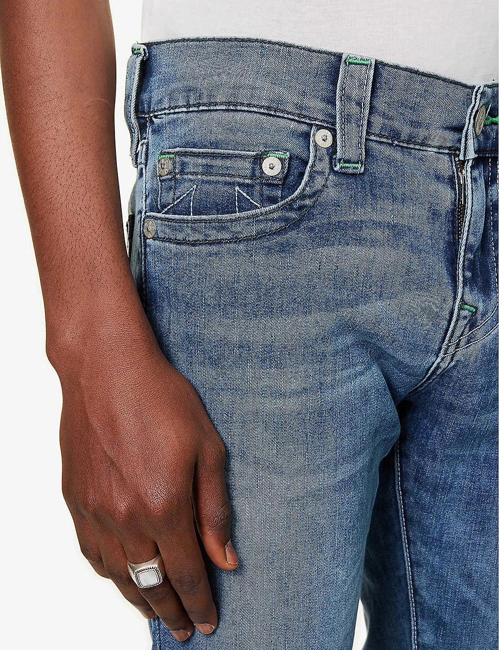 True Religion Ultra Skinny Tapered-leg Slim-fit Stretch-denim Jeans - Image 6