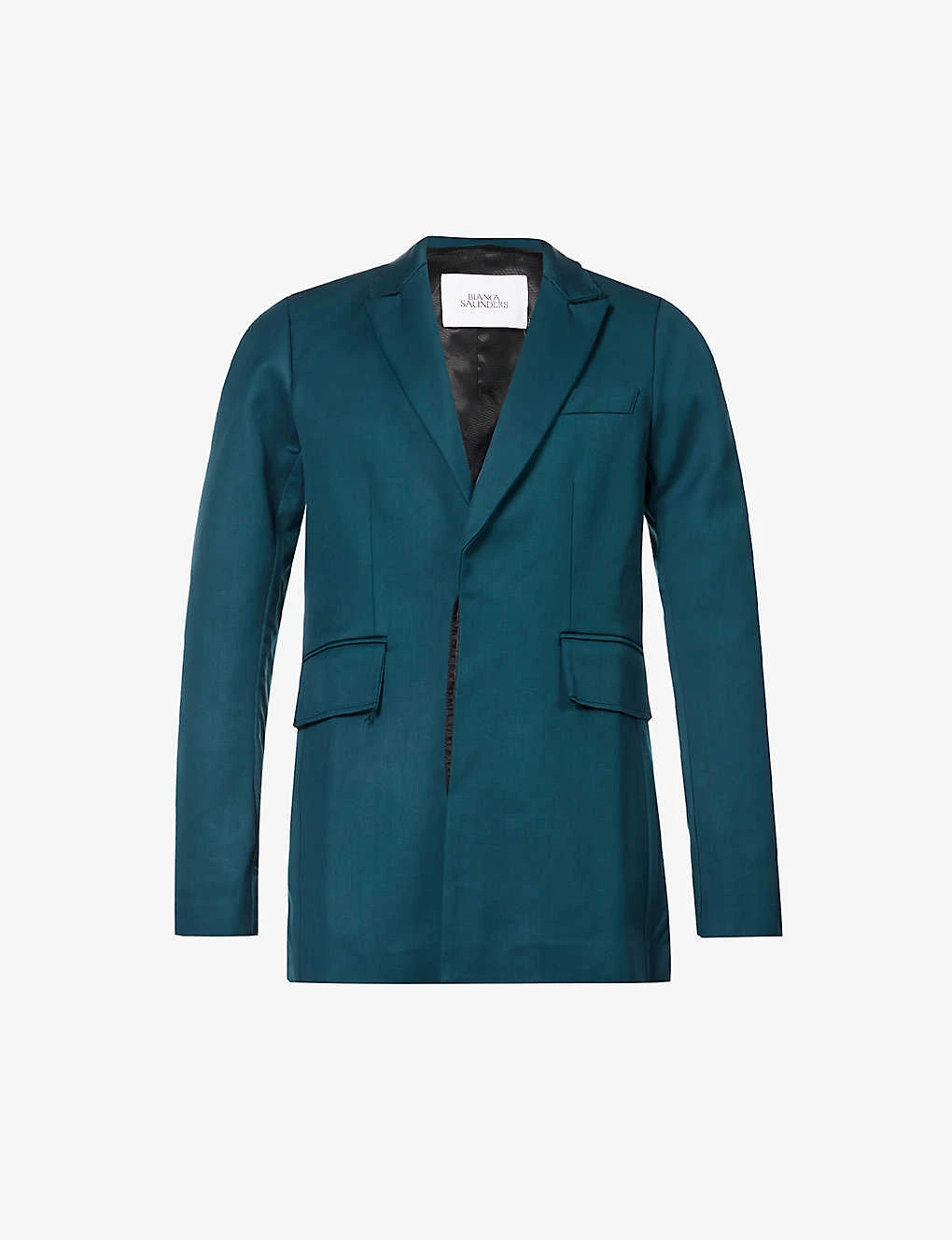 Akiel Padded-shoulder Regular-fit Wool Jacket