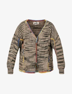 Kala Hand-dyed Cotton-knit Cardigan