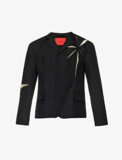 Origami Laser-cur Regular-fit Woven Blazer