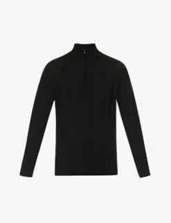 JOHN SMEDLEY Blackhall Half-zip Wool-knit Jumper