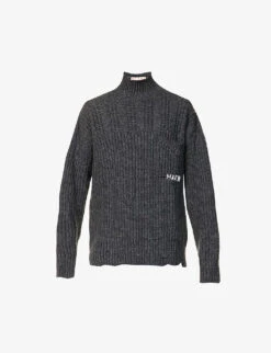 Marni Destroyed Turtleneck Wool-knit Jumper