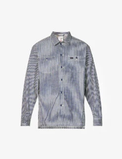 Nudie Jeans Vincent Striped Relaxed-fit Organic-cotton Jacket