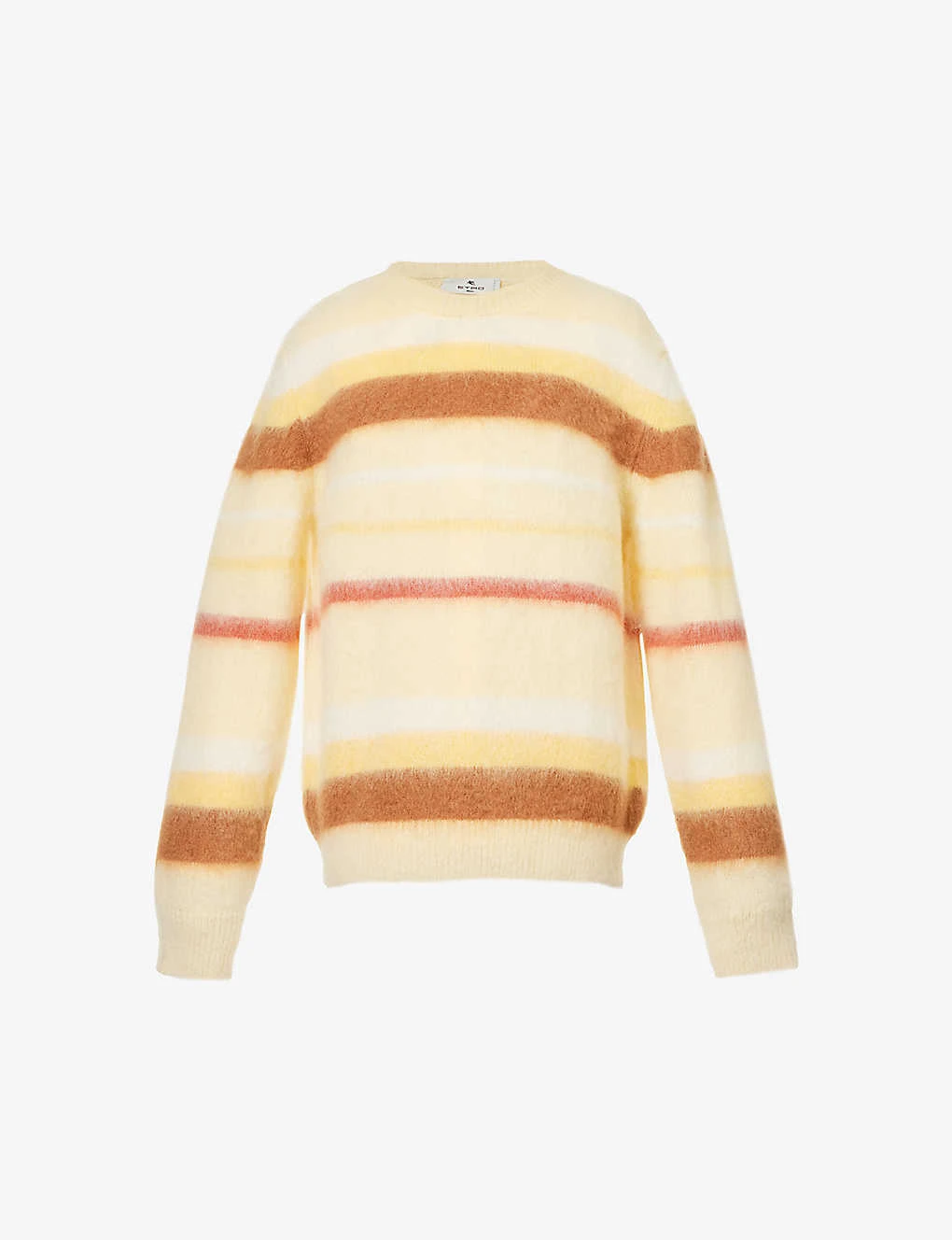 Etro Crewneck Striped-pattern Wool-blend Jumper