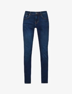 7 For All Mankind Stretch Tek Brand-patch Slim-fit Stretch-denim Jeans