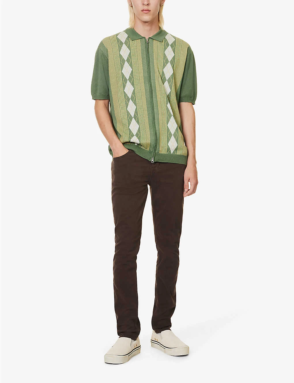 7 For All Mankind Slimmy Brand-patch Regular-fit Stretch-denim Jeans - Image 2