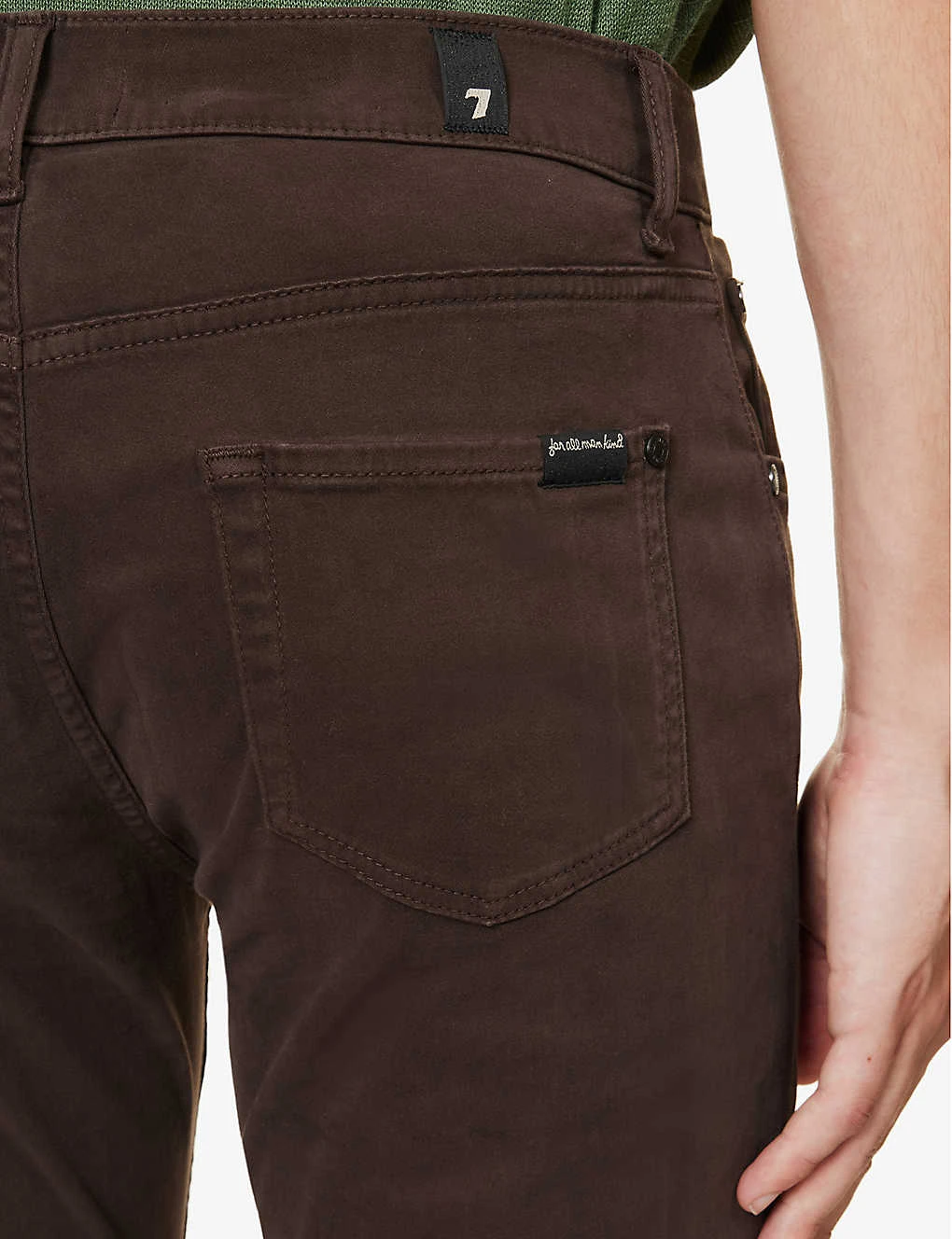 7 For All Mankind Slimmy Brand-patch Regular-fit Stretch-denim Jeans - Image 5