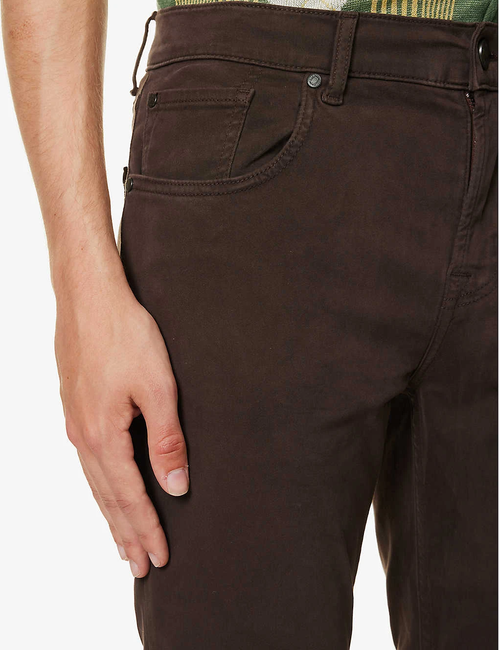 7 For All Mankind Slimmy Brand-patch Regular-fit Stretch-denim Jeans - Image 6