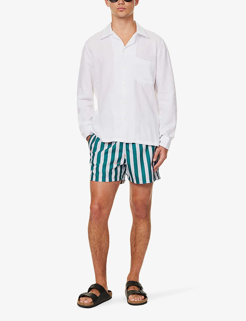 Bjorn Borg Print Striped Swim Shorts - Image 2