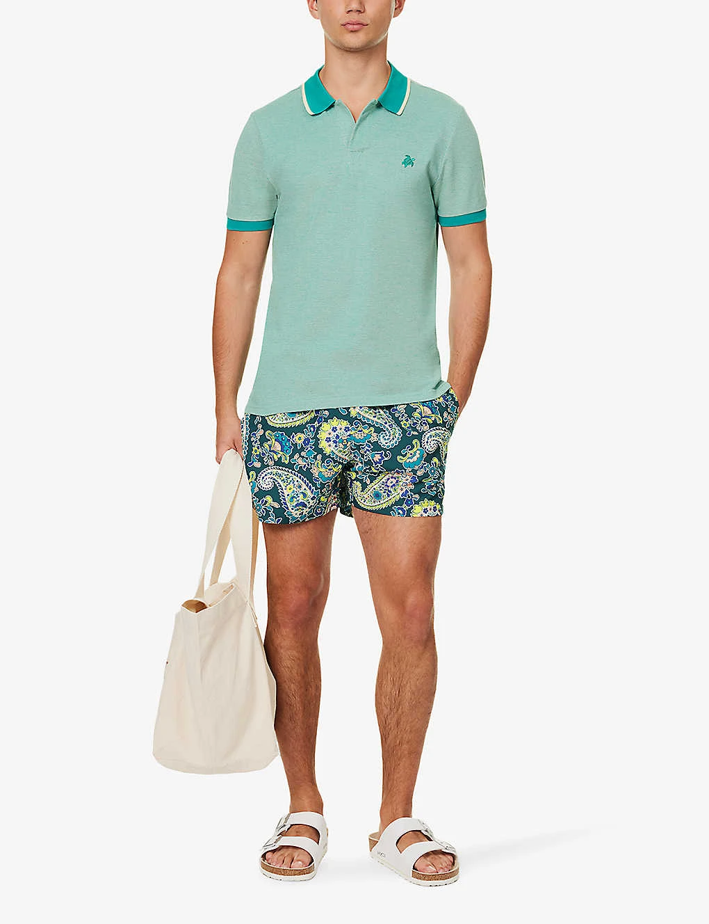 Bjorn Borg Paisley-print Elasticated Waistband Regular-fit Swim Shorts - Image 2