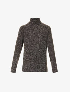 Giorgio Armani Turtleneck Cashmere And Silk-blend Jumper