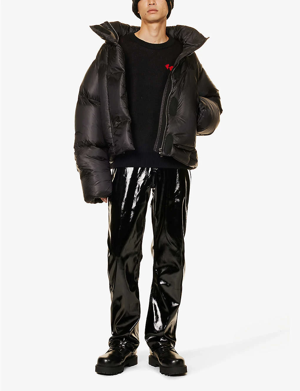 Branded Crewneck Regular-fit Wool-blend Jumper - Image 2