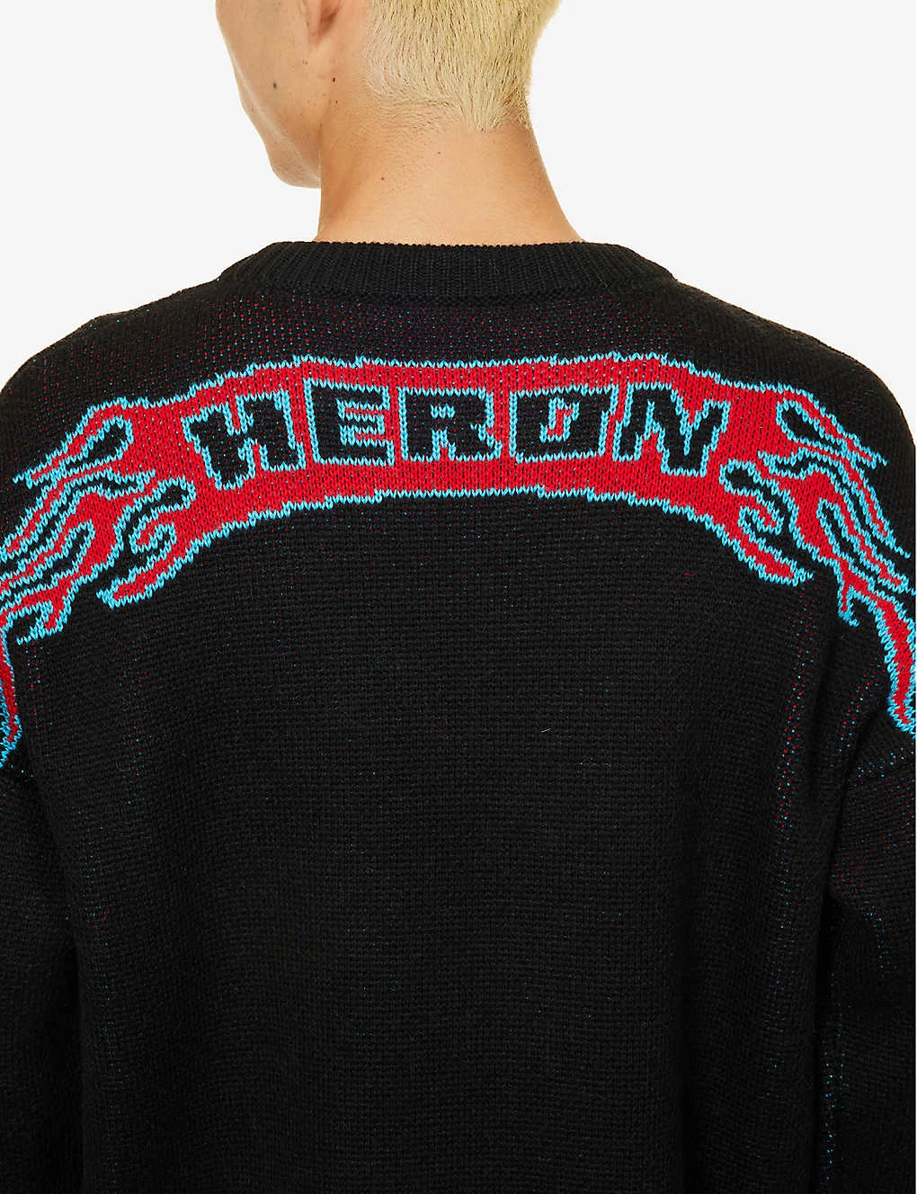 Branded Crewneck Regular-fit Wool-blend Jumper - Image 5