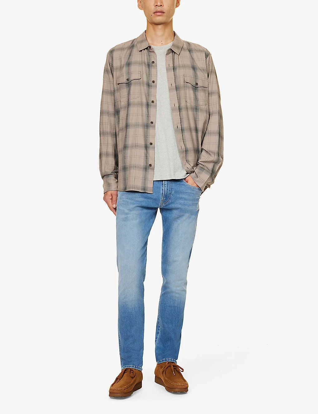 Replay Anbass Hyperflex Tapered-leg Slim-fit Stretch-denim Jeans - Image 2