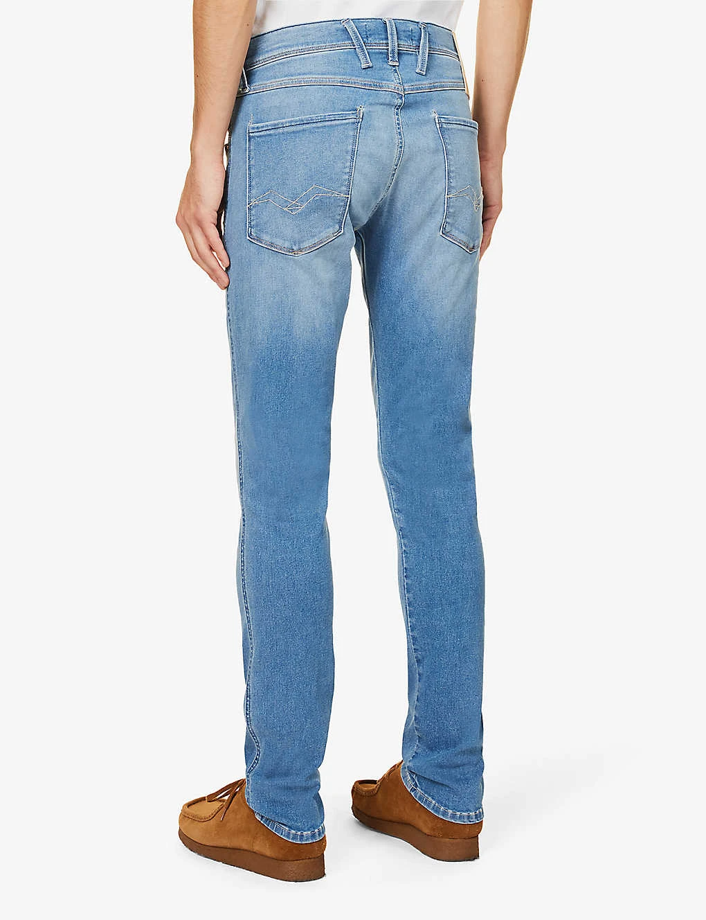 Replay Anbass Hyperflex Tapered-leg Slim-fit Stretch-denim Jeans - Image 4