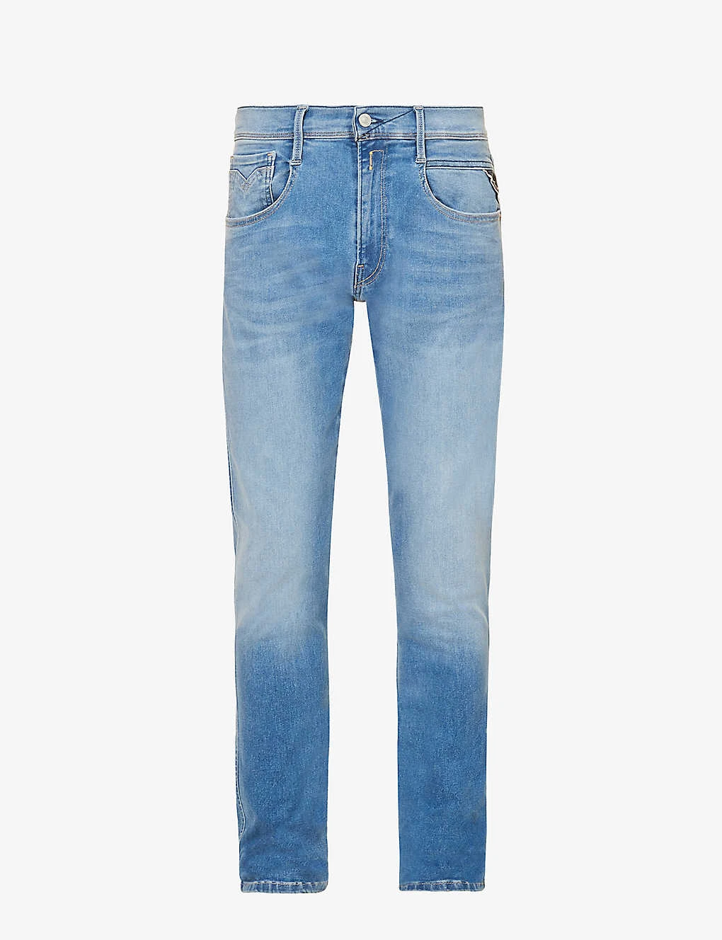Replay Anbass Hyperflex Tapered-leg Slim-fit Stretch-denim Jeans