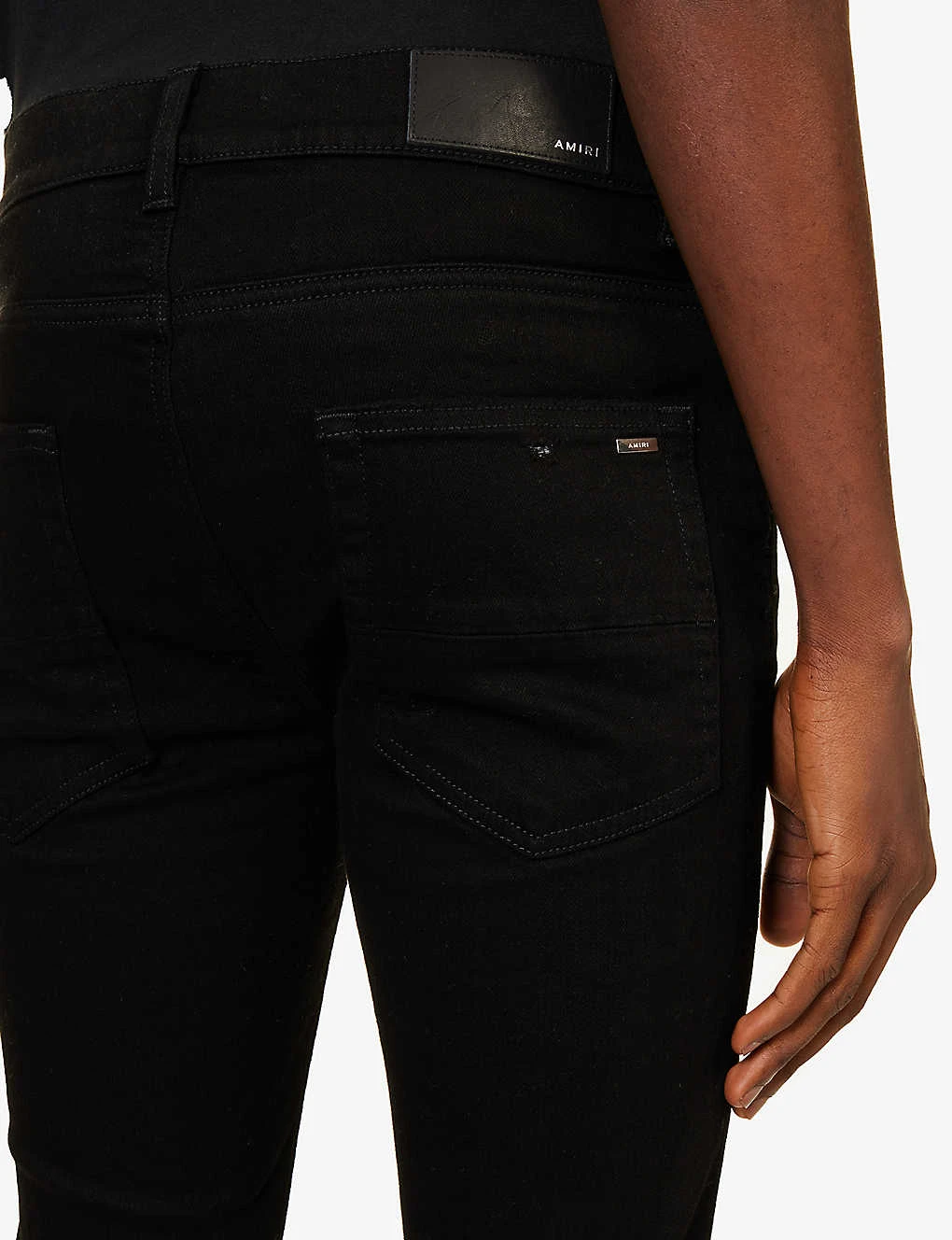 Amiri MX1 Bandana Distressed Straight-leg Jeans - Image 6