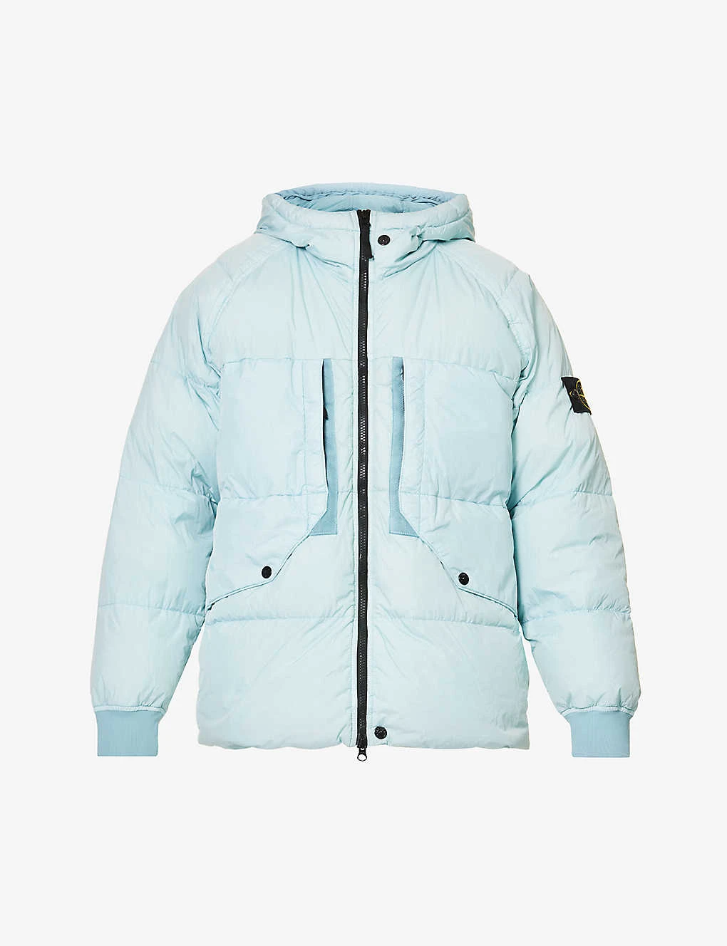 Stone Island Crinkle Reps Hooded Padded Shell-down Jacket