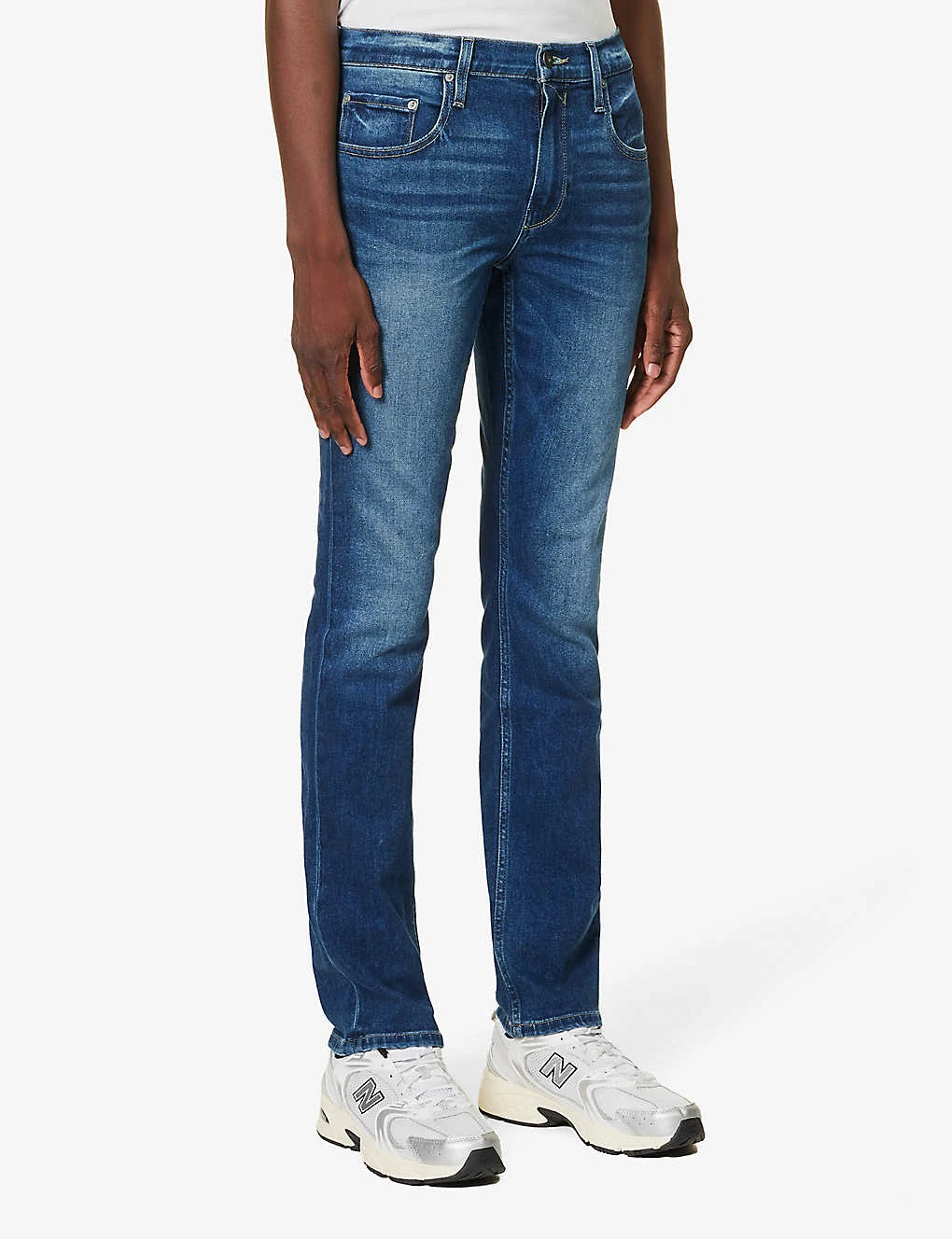 Paige Federal Straight-leg Mid-rise Stretch-denim Jeans - Image 3