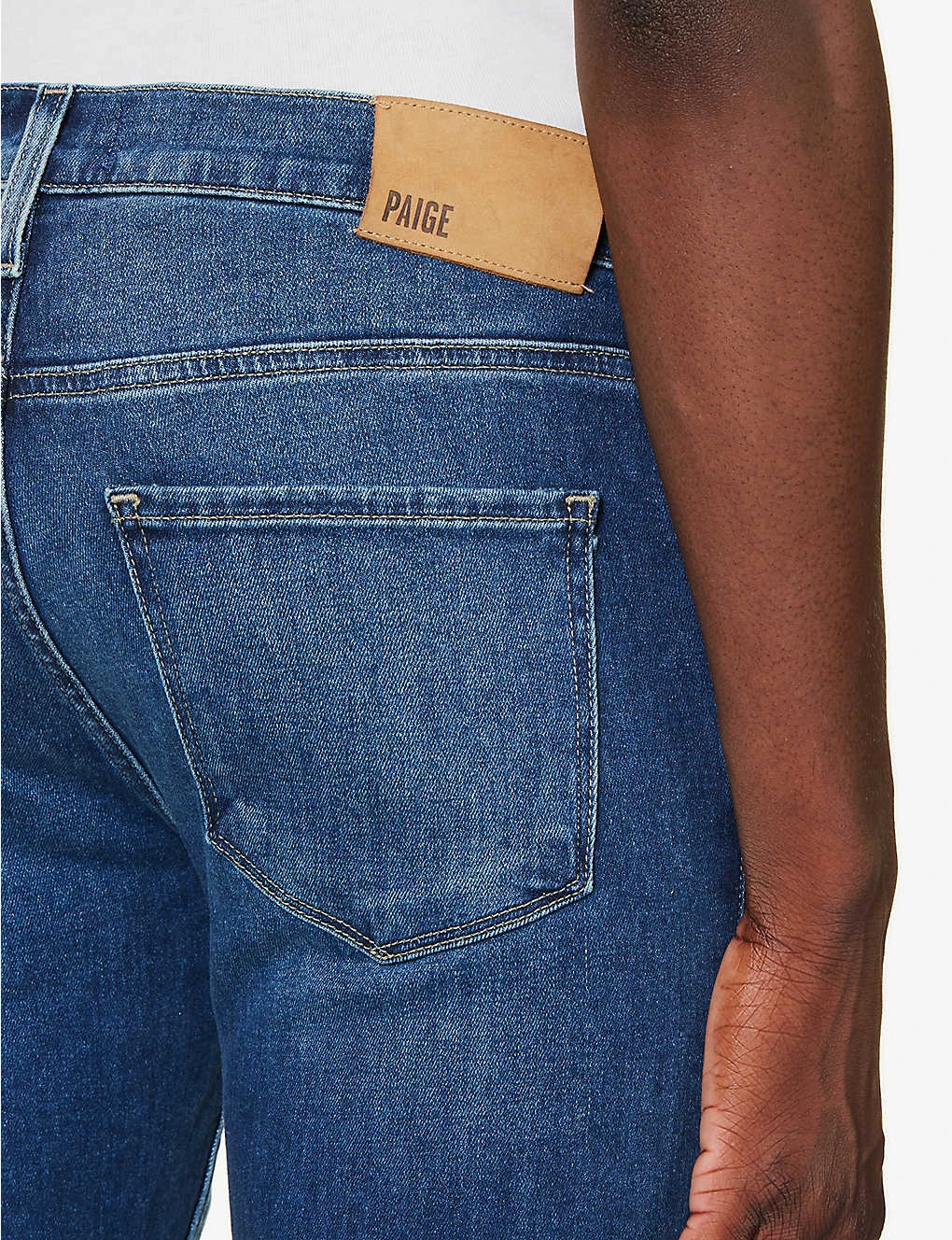 Paige Federal Straight-leg Mid-rise Stretch-denim Jeans - Image 6