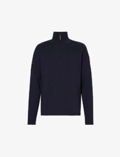 Canada Goose Stormont Logo-appliqué Half-zip Wool Jumper